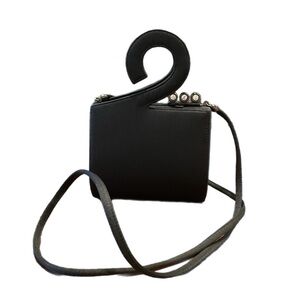 Vintage Rodo cloth hanger bag with 3 rhinestone closure.  Clutch shoulder bag P9
